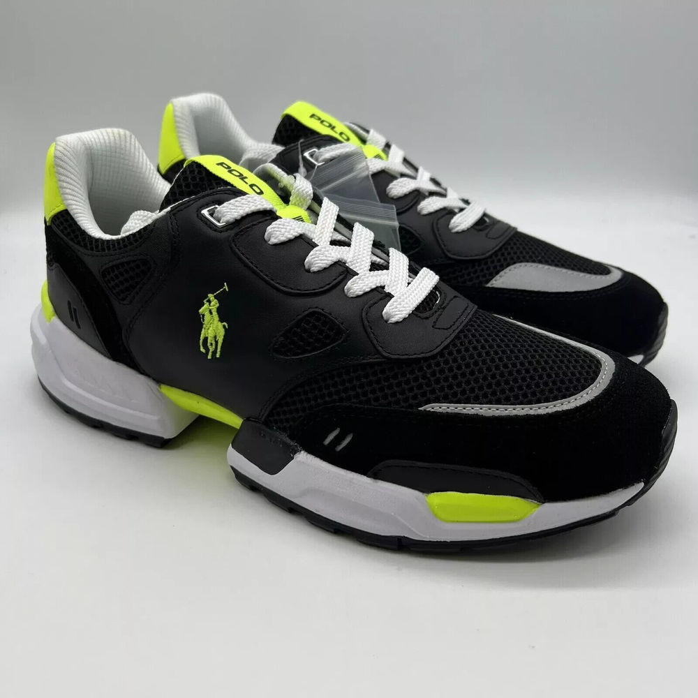 Polo Ralph Lauren Men's Jogger Shoes Black Volt Size US 11 New